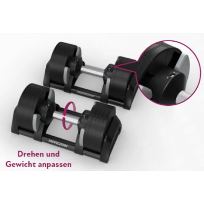 Horizon Fitness Bench - Intelligentes Krafttraining für Zuhause | Mit verstellbaren Hanteln und Kettlebell – Bild 3
