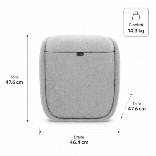 Synca Rei / Ottoman - Massagehocker Grey – Bild 13