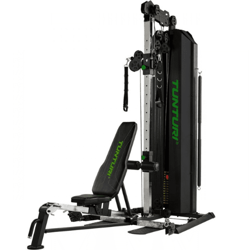 Tunturi HG80 Kraftstation – Klappbares Home Gym mit 70 kg Steckgewicht