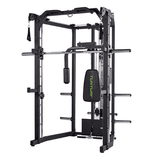 Tunturi SM80 Kraftstation Deluxe – Smith Machine mit Kabelzug, Butterfly & Klimmzugstange