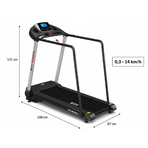 DS Fitness MedRun – REHA Laufband mit langen Handläufen – Bild 2
